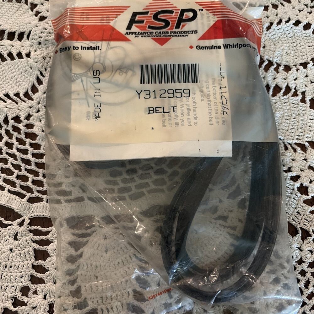 BRAND NEW Genuine OEM Whirlpool Y312959 Dryer Drum Belt